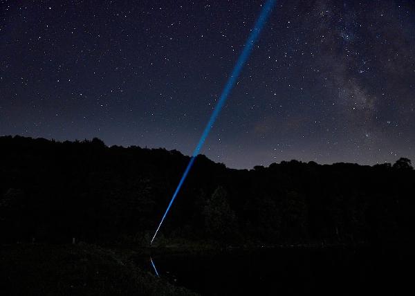 Flashlight with Milky Way in the background (Hidden Valley - Abingdon, VA)